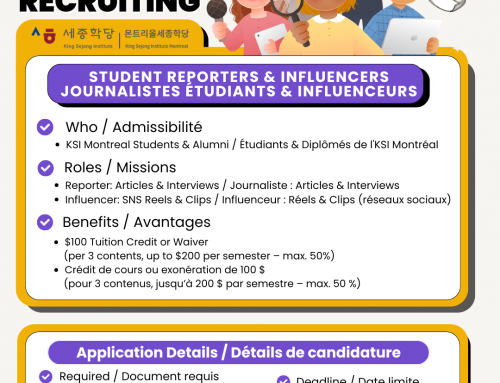 📝[Recrutement] Devenez journaliste étudiant(e) ou influenceur·se pour KSI Montréal !
